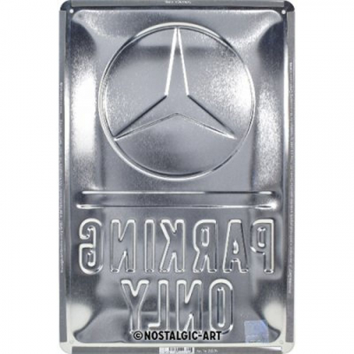 Blechschild Mercedes Parking klein 3